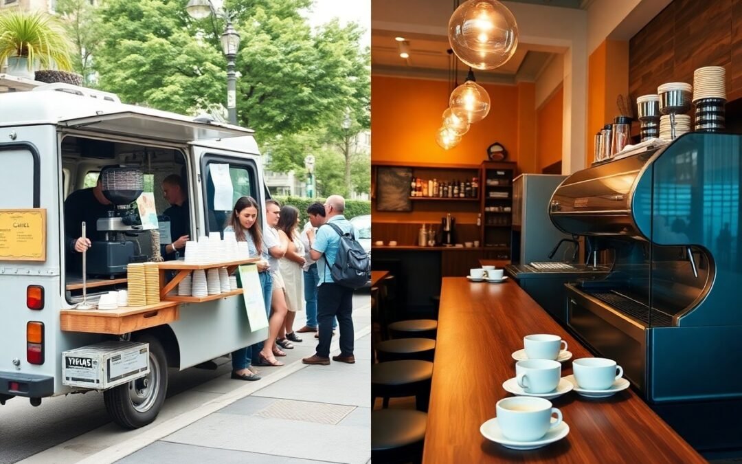 How-to Manage Daily Operations In A Busy Coffee Van Vs. A Full-Service Café