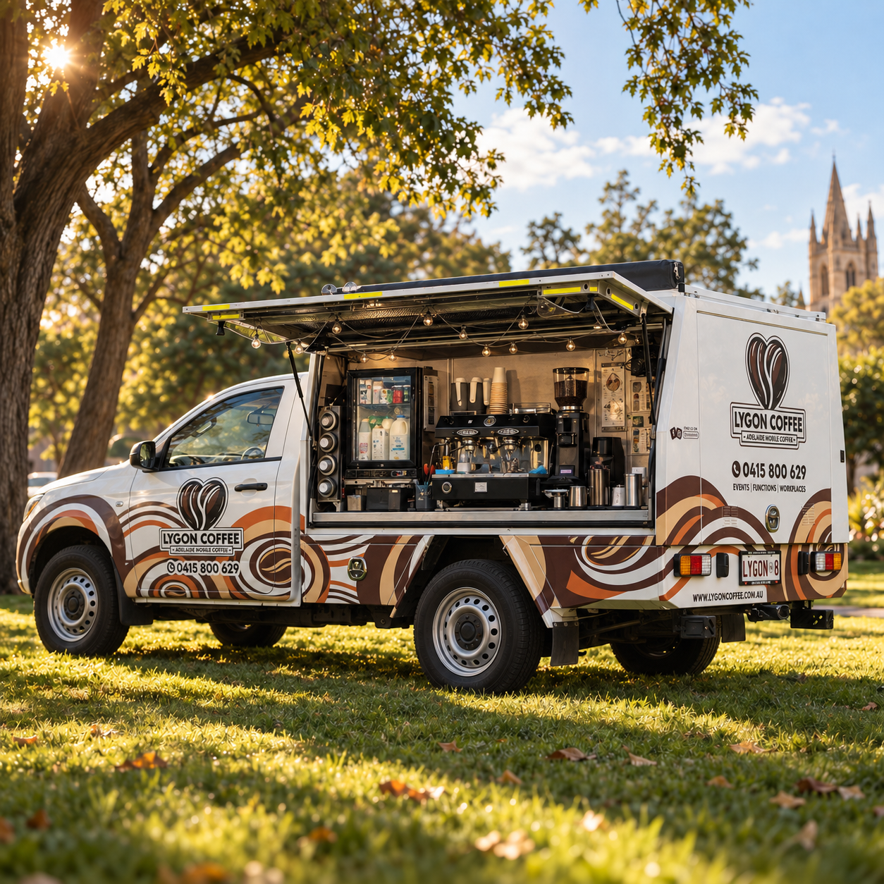 LygonCoffee mobile coffee van at an event